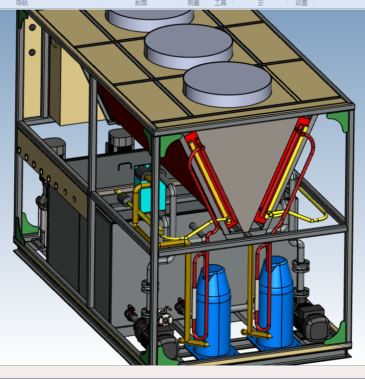 风冷冷冻水机组设计模型（带保温水箱）3.png