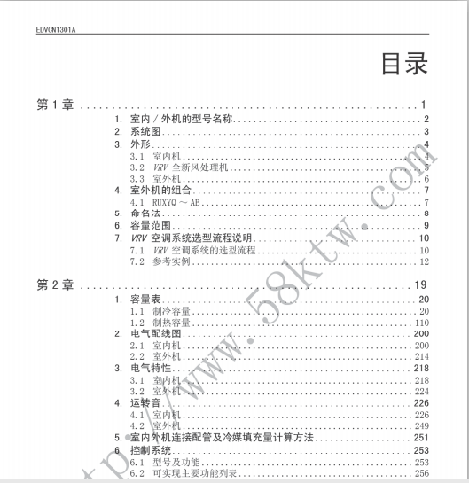 【大金】大金VRV X系列多联机技术手册