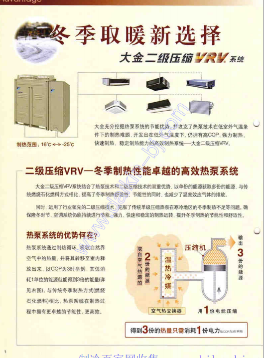 【大金】二级压缩VRV样本手册制冷百家网